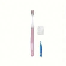 1 Stück Erwachsene Zahnbürste mit kieferorthopädischer Ausrichtung, Dental-Softreinigungs-Zahnbürste mit weichen Borsten, Interdental-Bürstenreinigungswerkzeug für Zahnspangen