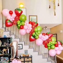 3 quả bóng bay khổng lồ trang trí tiệc sinh nhật (Dâu tây) - Nhiều màu - Xem 5