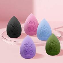 Princess Makeup Sponge Set, For Blending, Liquid, Cream, And Powder Foundation,For Loose Powder And Body Powder Application, Velvet Cosmetic Makeup Sponge For Liquid Foundation And Powder - Multicolor - View 18
