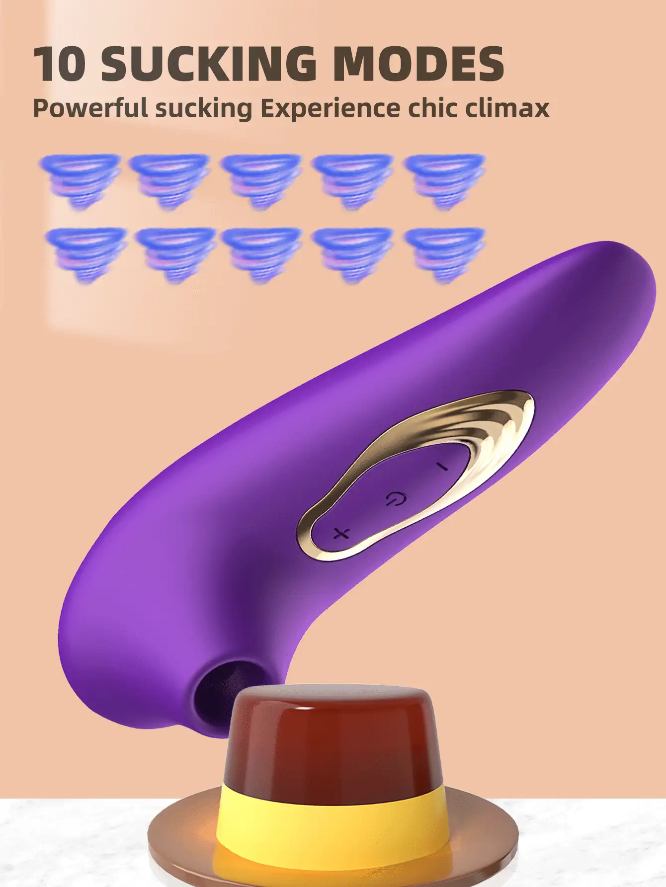 Clitoral Suction Vibrator, Sexy Vaginal Suction Vibrator, Clitoral Stimulator, Sex Toy, Purple Clitoral Suction Vibrator, Female Oral Sex, Sexual Health, Adult Female Masturbator, Sex Toy, 10 Frequency Clitoral Suction Vibrator, Adult Toy, Sex Toy Store, Female Vibrator, Rechargeable Female Sex Toy - Purple - View 4