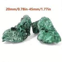 水晶有天然裂纹，没有损坏。1 件天然原始孔雀石水晶簇石，灵气水晶岩石矿物标本家居装饰水晶，装饰工艺品，增强您的家居装饰，并通过冥想家居装饰石平衡您的能量，花园装饰，生日礼物 - 綠色 - 查看 7