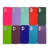 Kit 3 Cases For Redmi Note 12 Cell Phone Colorful Velvety Silicone - Nhiều màu - Xem 3