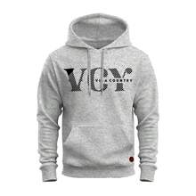 Comfortable Printed Cotton Unisex Sweatshirt Cold Weather Blouse Country Life Country Style - 灰色 - 查看 1