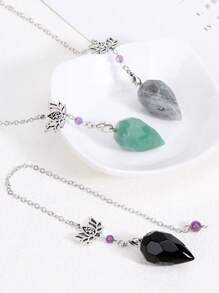 1 件装灵性水晶摆件，用于占卜灵气天然石虎眼石透明石英瑜伽神秘学摆件 H494 - Pendulum - 查看 4