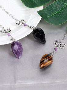 1 件装灵性水晶摆件，用于占卜灵气天然石虎眼石透明石英瑜伽神秘学摆件 H494 - Pendulum - 查看 7