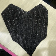 Corsele Corset Shine Boned - Black - View 2