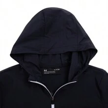 Under Armour Giacca da donna in tessuto con cappuccio, traspirante, sportiva, casual, giacca superiore/Si consiglia di prendere una taglia più grande 22500410-001