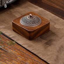 Chinese Style Creative Walnud Wood Incense Burner For Aromatic Incense And Home Decor - Multicolor - View 8
