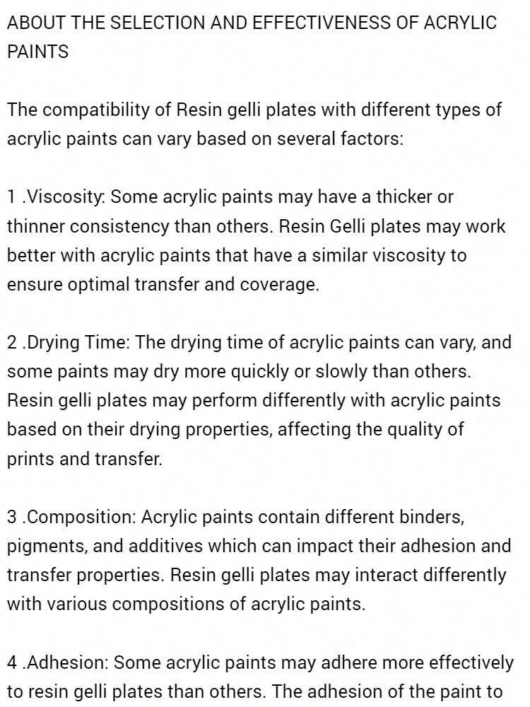 Gelli Plate With Brayer For Monoprinting Mixed Media Arts And Crafts