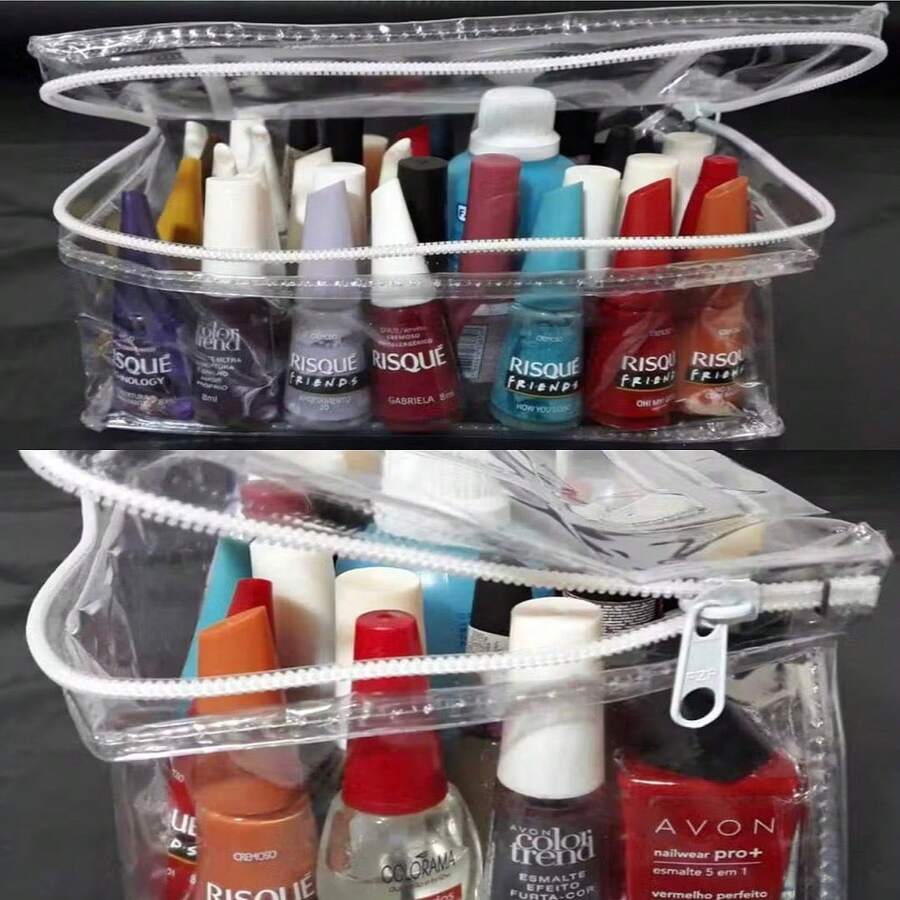 Manicure Toiletry Bag Organizer Nail Polish Organizer Multipurpose Organizer - 白色 - 查看 1