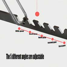 1pc Foldable 5-Gear Height Adjustable Laptop Desk, Portable Study Table For Office, Home, Dorm - Multicolor - View 8