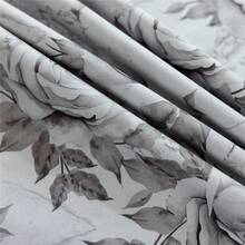 2 件玫瑰印花遮光窗帘带铁环 - 彩色 - 查看 8