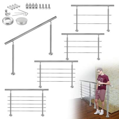 Stainless Steel Handrail Stair Railing Inside And Outside For Stairs, Parapet, Balcony