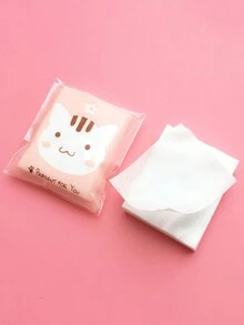 Miếng lót mỹ phẩm hoạt hình dễ thương, Miếng tẩy trang cầm tay, Miếng tẩy trang nhẹ - Nhiều màu - Xem 4