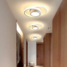 1 件装现代 LED 吸顶灯，220V 圆形嵌入式吸顶灯具，小型吸顶灯，靠近天花板灯，适用于走廊客厅卧室厨房入口黑白，白光/暖光 - 吊燈1 - 查看 7