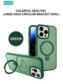 Koolife 1 件彩色柔软触感哑光磁性手机壳，内置磁性支架，软边全覆盖，防滑防摔，PC+TPU 兼容 17 ProMax/17/17 Pro/17 Air/16/16 Pro/16 Plus/16 ProMax/12/12 Pro/12 ProMax/13/13 Pro/13 ProMax/14/14 Plus/14 Pro/14 ProMax/15/15 Pro/15 Plus/15 ProMax - 暗夜綠 - 查看 1