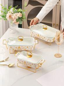 1 zestaw/3 zestawy talerzy ceramicznych, odpowiednie do domu/kuchni/jadalni, zastawy stołowej, naczyń do pieczenia, podgrzewacza do potraw, garnka do zupy, do chleba, indyka, sera, pizzy, na zewnątrz, na wesele, imprezę, prezent, urodziny, prezent na Święto Dziękczynienia, dożynki, obiad rodzinny - Wielokolorowe - Zobacz 5