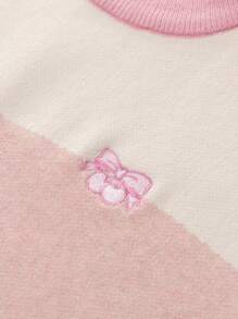 Áo len dệt kim mềm mại, ấm áp, co giãn và màu chuyển sắc cho bé gái, thời tiết 5-15 độ, thương hiệu Zosee - Hồng - Xem 8