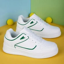 Nuevos tenis blancos casuales cómodos y ligeros para mujer, versátiles y de moda - Blanco - Ver 8