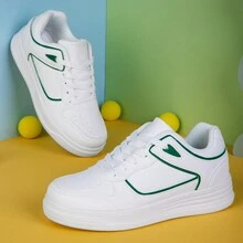 Nuevos tenis blancos casuales cómodos y ligeros para mujer, versátiles y de moda - Blanco - Ver 5