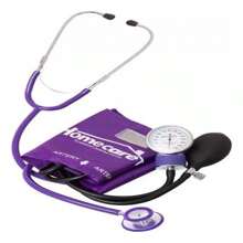 KIT BAUMANÓMETRO CON ESTETOSCOPIO - DÚPLEX - HOMECARE 2600 - Morado - Ver 2