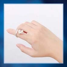 1 件 Doulu Sky Piercing Destroyer Snake 戒指适合日常佩戴 - 古銀 - 查看 4