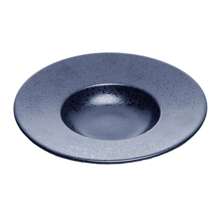 Wolff Mist Ceramic Risotto Plate In Matte Blue 26cm - Blue - View 1