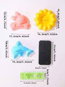 1 件/4 件三明治模具面包模具三明治机模具饭团模具 4 件便当寿司模具套装 - 黃色 - 查看 15