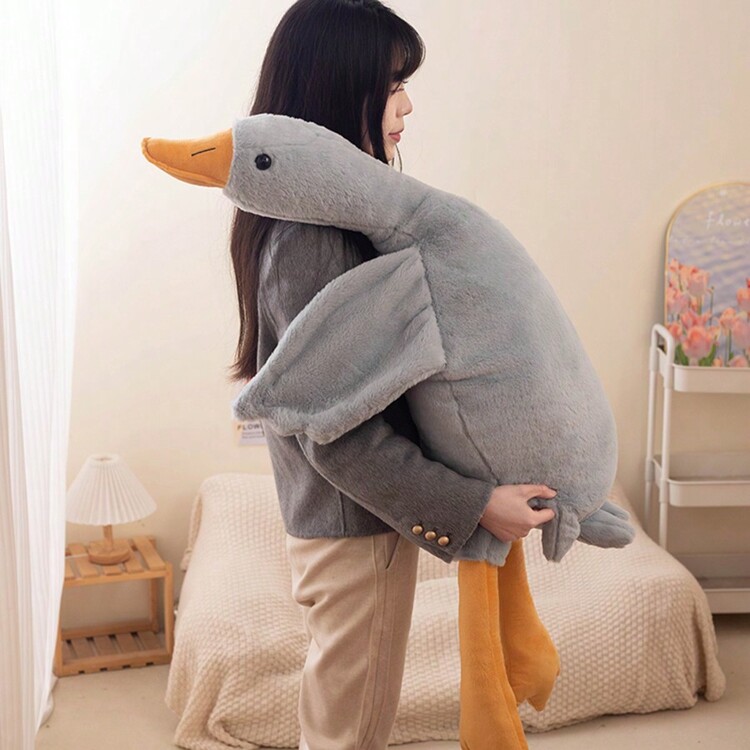 1 件彩色大号鹅毛绒玩偶玩偶填充动物枕头、卧室装饰、生日/圣诞节/ - 彩色 - 查看 17