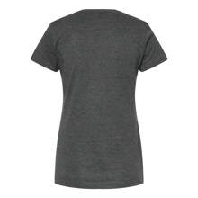 Women's Classic Fit Fine Jersey T-Shirt (Heather Charcoal) - 深灰色 - 查看 2