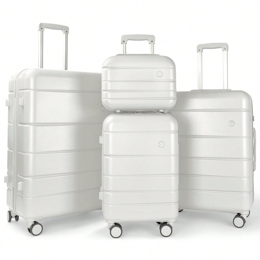 Best Choice For Long Vacation Luggage Set 4 Piece Luggage ABS Hardshell