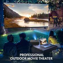 1080P Native Resolution Projector, Full HD Home Theater Video Projector, Portable Outdoor Movie Projector, Compatible With Smartphones, HD, USB, AV, VGA, Laptop, Suitable For Home, Outdoor - View 6