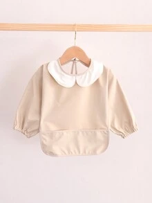 Baby Long Sleeve PU Reverse Bib, Waterproof Eating Smock For Children - Multicolor - View 4