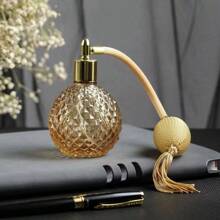 Vintage Perfume Spray Bottle 100ml Pink Vintage Refillable Perfume Bottle With Long Tassel
