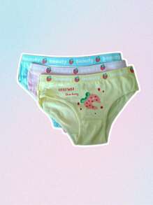 6 piezas/ Pantaleta para niñas, Bragas para niñas cómodas - Multicolor - Ver 3