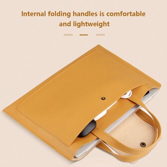 Laptopväska i läder, passar 13" 14" 15" 16" bärbara datorer