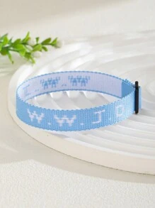 6pcs WWJD Letter Embroidered Woven Tassel Bracelets, "What Would Jesus Do?" Jacquard Woven Cuff Bracelets, Inspirational Christian Accessories Suitable For Girls, Boys, Teens - Multicolor - View 11