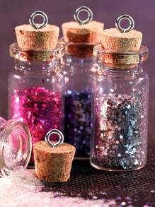 10/20pcs Small Empty Clear Glass Bottles Storage Container Clear Bottles Mini Glass Bottles With Cork Bottle Bright DIY Sand Water Message Decorative Wishing Bottles Best Gifts Birthday Graduation - 10ml - 查看 10