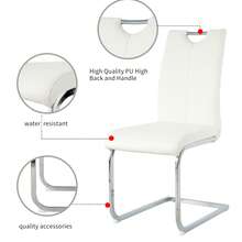 Sumdeal 63" Glass Dining Table With 4 Modern Chairs,Sumdeal 63" Glass Dining Table With 6 Modern Chairs, Golden/Silver - Bàn Trắng và 6 Ghế Trắng Chân Bạc - Xem 6