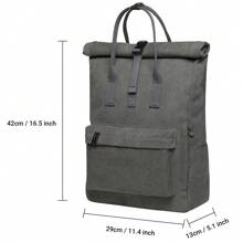 KAUKKO Laptop Backpack For Women Men,Casual Backpack, School Backpack - 灰色 - 查看 4