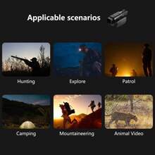 Night Vision Goggles,1080p Digital Night Vision Monocular For Dark,Travel Infrar Ed Monoculars Save Photos & Videos,Monocular For Hunting,Camping,Travel - Black - View 9