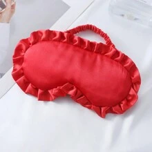 仿丝花边睡眠面罩荷叶边装饰户外旅行午睡眼罩轻便眼罩，多种颜色现货，学校，返校，旅行，旅行必需品，家居必需品，眼罩，睡眠面罩