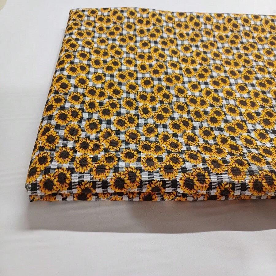 Tricoline Fabric 1.00 X 1.50 Width - Mustard Yellow - View 1