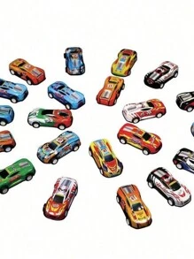 10 pièces / 20 pièces / 30 pièces Voiture miniature à inertie, taille constante, convient pour les articles de fête d'enfants, les jouets de course de voitures, les fournitures pour Pâques et Noël, les cadeaux de fête, idéal pour les garçons et les filles. Le style sera envoyé aléatoirement, voitures, voitures jouets, jouets pour garçons, retour à l'école