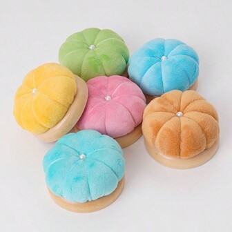 Träbas Nålkuddar Japansk stil Nålkuddar Rund nålkudde Nålhållare för sömnad Quiltning Handarbete DIY-hantverk, lätt nål