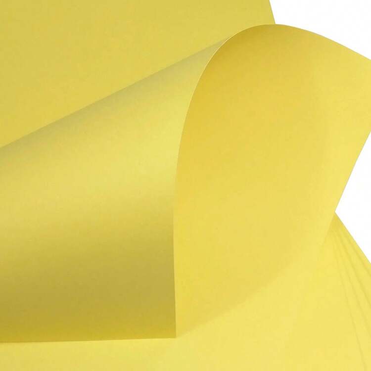 Diplomat Opaline Offset Paper Smooth A4 180g Legal Type Colored Mass 60kg Pack Of 50 Sheets - Màu vàng - Xem 2