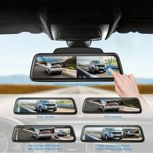 XGODY 10" Rearview Mirror Dash Cam 1080P Touch Car DVR Front And Rear Dual Lens G-Sensor Loop Recording Night Vision Waterproof - Black - View 9