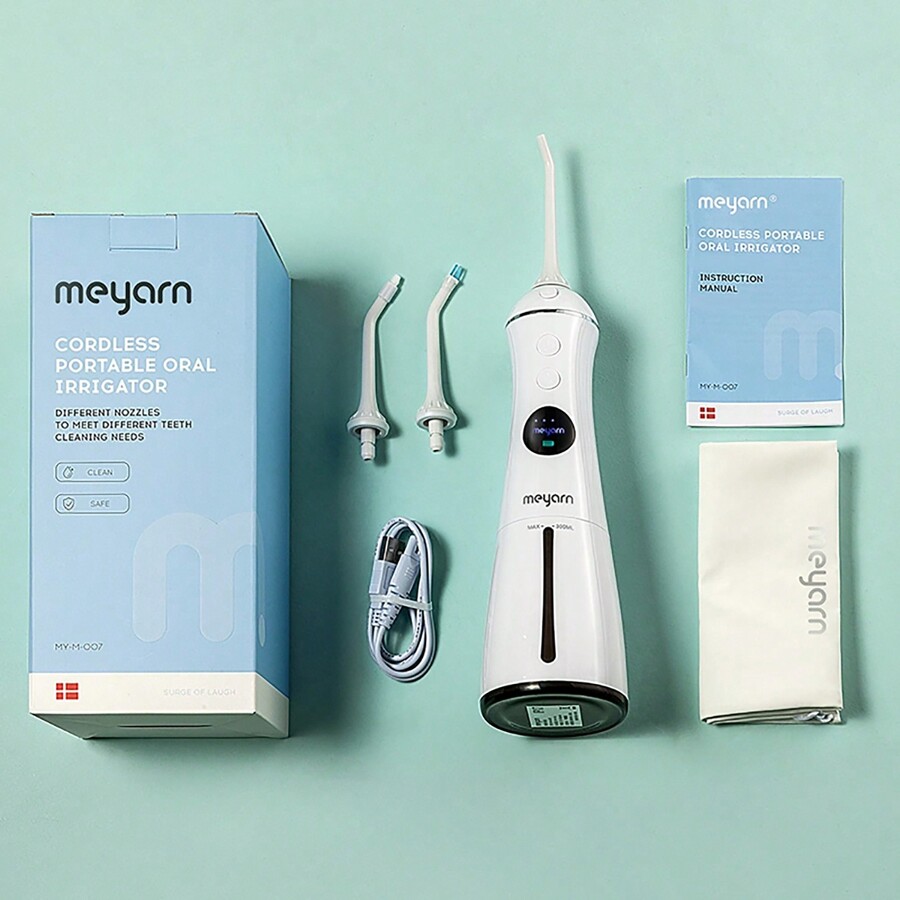 Portable Water Flosser Cordless Rechargeable Dental Cleaner Irrigator