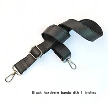 Replaceable Adjustable Shoulder Strap For Bags, Wallets, Made Of Full Grain Microfiber Leather, Available In Black, Gold, Silver Hardware Gifts For Women Winter - Black - View 16