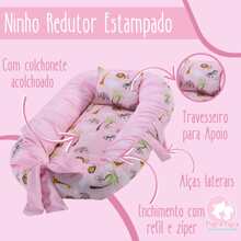 MeF Mae e Filho Baby Crib Reducer Nest Kit + Breastfeeding Pillow + Removable Portable Mosquito Net - 粉紅月光 - 查看 3